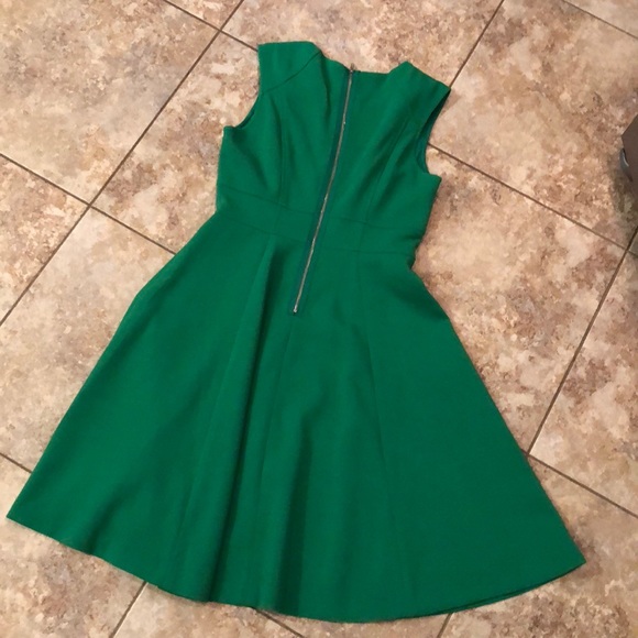 The Limited green fit and flare dress size 2 - Picture 6 of 7